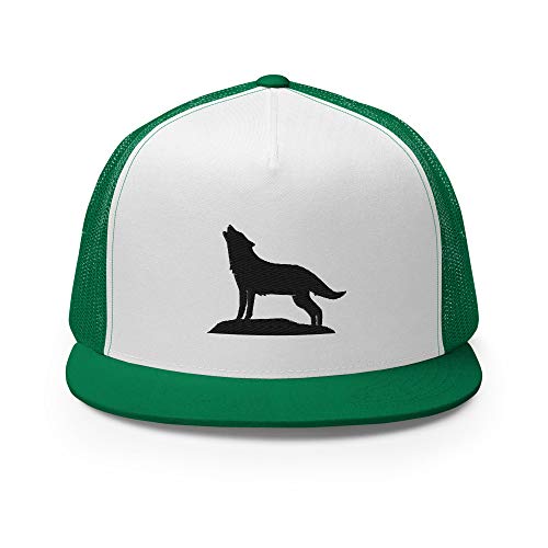 Lone Wolf Embroidered Trucker Cap -Wolf Gifts -Unisex Style -Wolf Hat