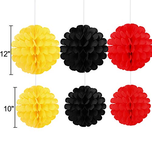 Threemart Colorful Party Supplies Yellow Black Red For Birthday Decorations Garland #TOP2
