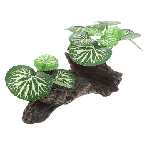 Angoily Fish Tank Plants, Huge Realistic Fake Plant for Snake Tank Reptile Decor Ornament Habitat Decor