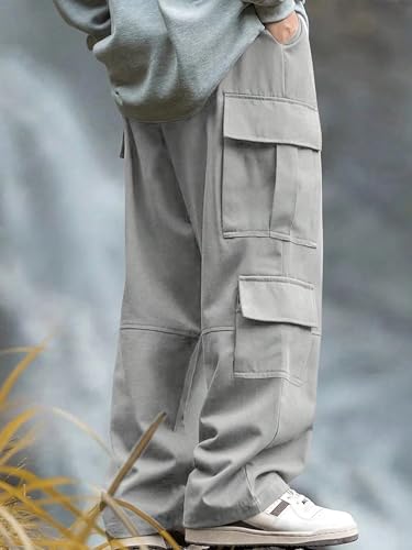 Image of Lymio Cargo for Men || Cotton Cargo Pant || Drawstring Waist Pant (Also Available in Plus Sizes) (137-140)