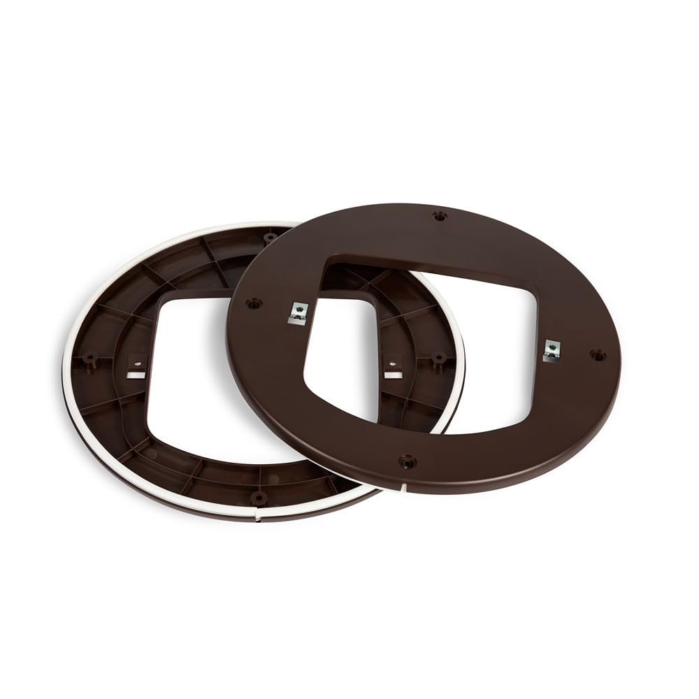 PetSafe Installation Adaptor for Microchip & Manual-Locking Cat Flap - Versatile, Energy Efficient, Easy Installation - Brown