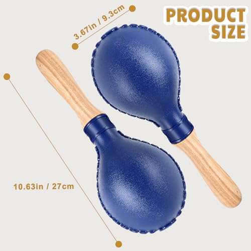 image for EASTROCK Maracas Hand Percussion Rattles Sand Hammer Percussion Instru