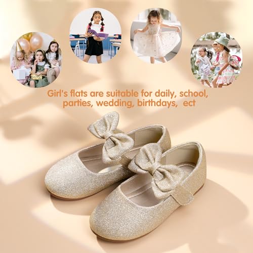 Image of PANDANINJIA Toddler Dress Shoes Flower Girls Ballet Flats
