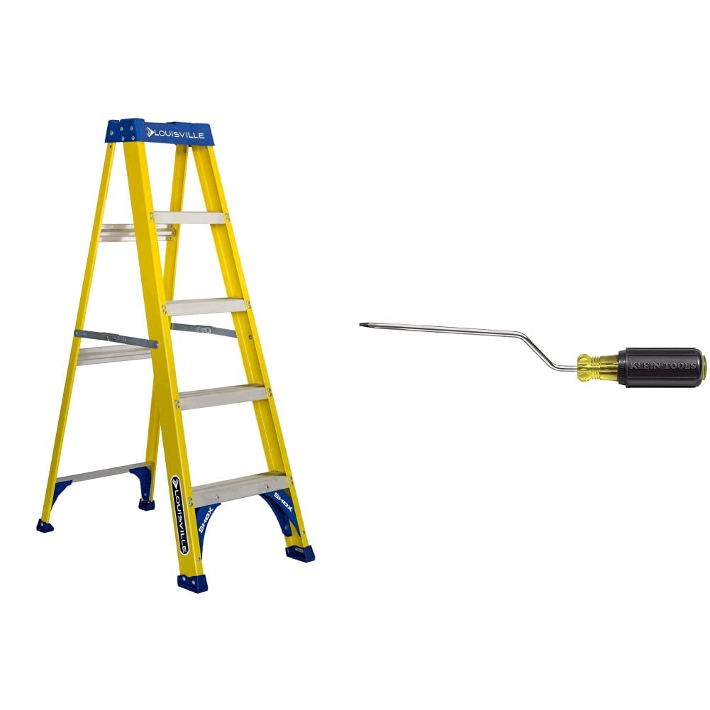 Louisville Ladder FS2005 Fiberglass Step Ladder, 5-Feet/250lb