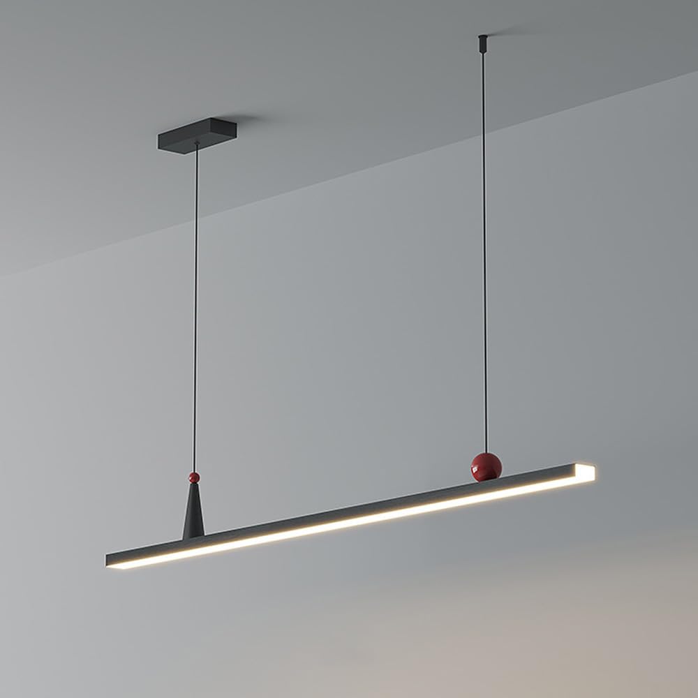 Candeliers Lámpara Colgante Lineal LED Techo Techo Mesa de Comedor Cartel de iluminación Colgante geométrico para Sala de Estar Dormitorio Restaurante café Bar
