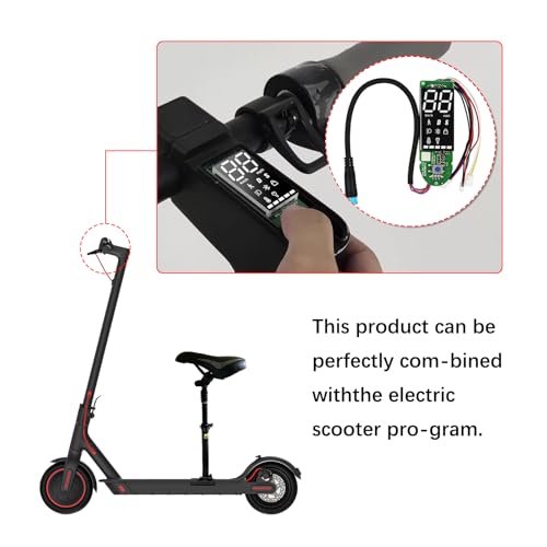 Dashboard Circuit Board Digital Display, Electric Scooter Board Dashboard Cover Set for MAX G30, Electric Modification BT Digital Display Dashboard with Display Panel Cover - Thumbnail 4