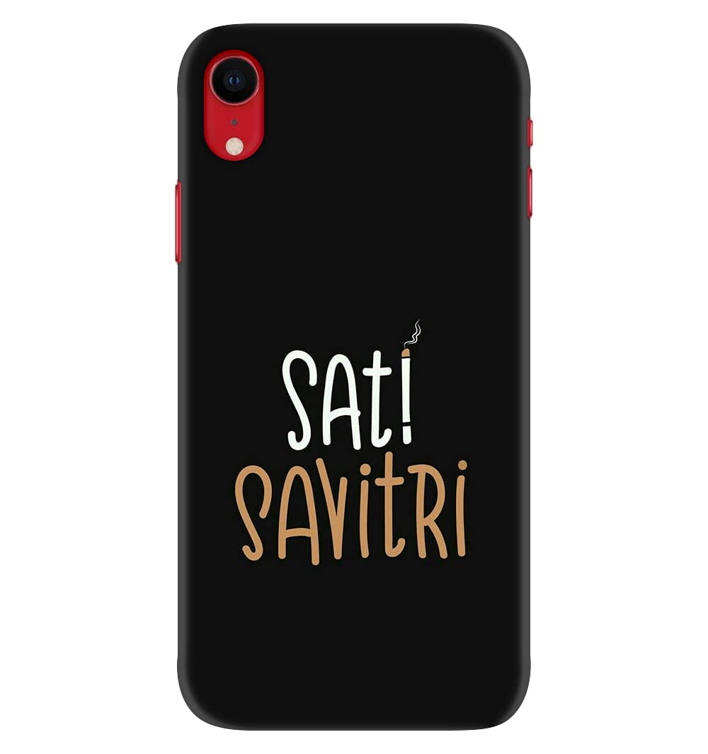 JugaaduStore Designer Printed Slim Fit Hard Case Back Cover for Apple iPhone XR | Sati Savitri (Polycarbonate)
