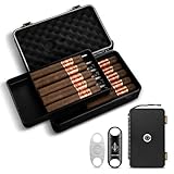 cigares 10 Design compact : la cave a un hygromètre à l'extérieur. Cela vous permet de surveiller la température à l'intérieur de la cave à tout moment. L'humidificateur à l'intérieur de la cave garde vos cigares humides et savoureux.