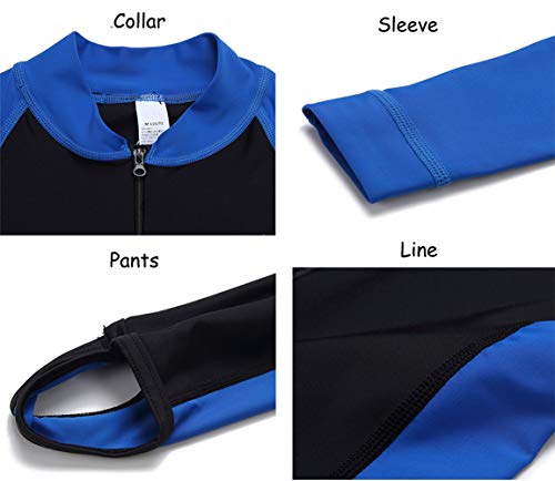 BIKMAN Long Sleeve Sunsuit Girls and Boys Sun Protection One Piece Swimsuit3