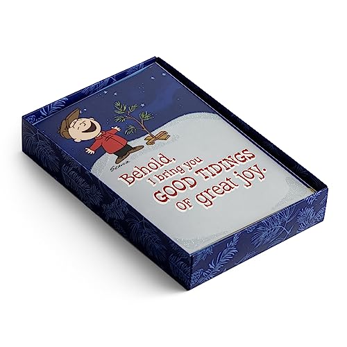 DaySpring - Peanuts Christmas - Good Tidings of Great Joy - 18 Christmas Boxed Cards & Envelopes, KJV - Image 3