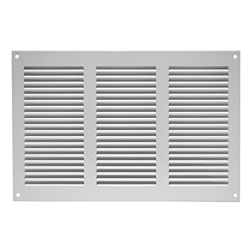 Buy 300x200mm / 12x8" inch White Metal Air Vent Grille Cover with