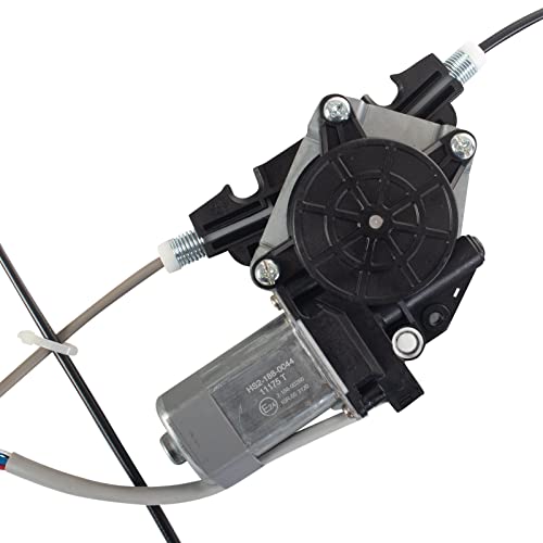 Image of TRQ Front Driver Side Power Window Motor and Regulator Assembly One Touch