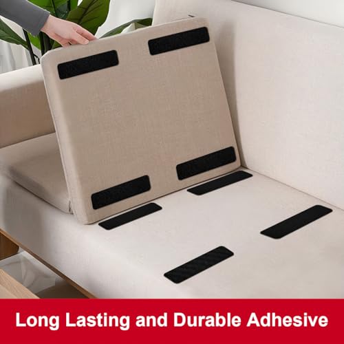 Image of 1x4 inch Hook and Loop Strips with Adhesive, Nylon Heavy Duty Hook and Loop Tape, Excellent Grip, Non-Adhesive, Interlocking Tape,for Sewing, Crafting,DIY,Wall Adhesive Strips - 18 Sets