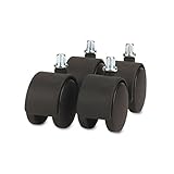 UNIVERSAL PRODUCTS / UNV10004 / Snap-In Swivelwheel Casters for Filing/Storage Totes, Black, Four per Set / Sold as 1 ST