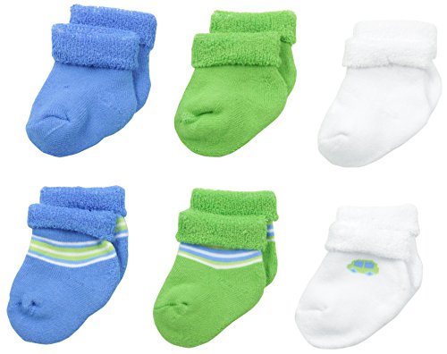 Image of Gerber Baby-Boys 6-Pair Sock