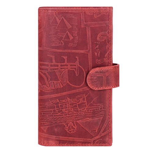 Oak Leathers Checkbook Cover Slim Minimalist For Men with RFID Blocking Credit Card Holder Wallet