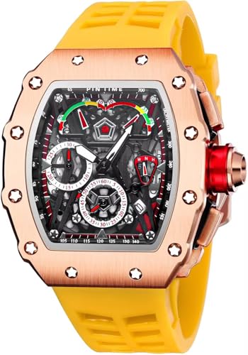Montre homme bracelet caoutchouc pour le sport chic et les sorties élégantes