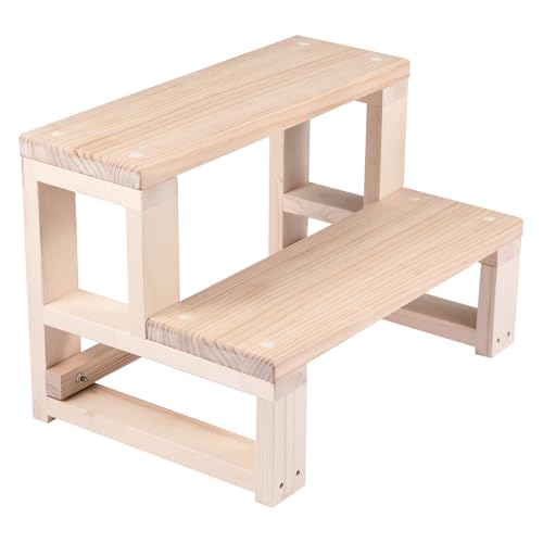 ���ݑ� �ؐ� 2�i �V�R�� �X�e�b�v�X�c�[�� �r���X�e�b�v �X�e�b�v�`�F�A ���O ���֑� �q����l���p ����~�� �x�b�h�T�C�h�X�c�[�� �x�b�h���[�� �o�X���[�� �L�b�`���p �g�C�� (�ؖڐF, 40*40*40CM)