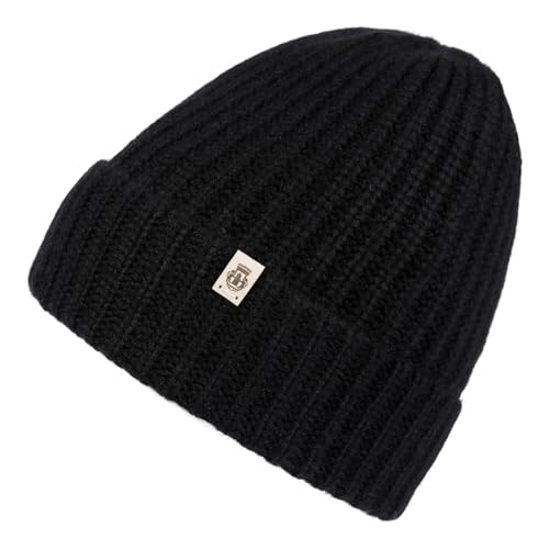 Roeckl Cap Pure Cashmere Beanie Black Noir bonnet d'hiver chaud et élégant