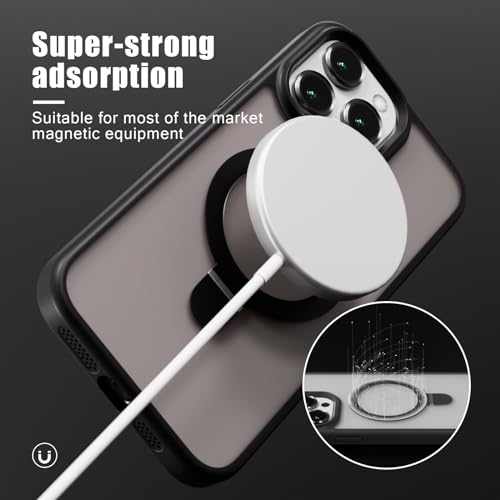 Support magnétique iPhone 16 Plus coque fine antichoc béquille et protection objectif