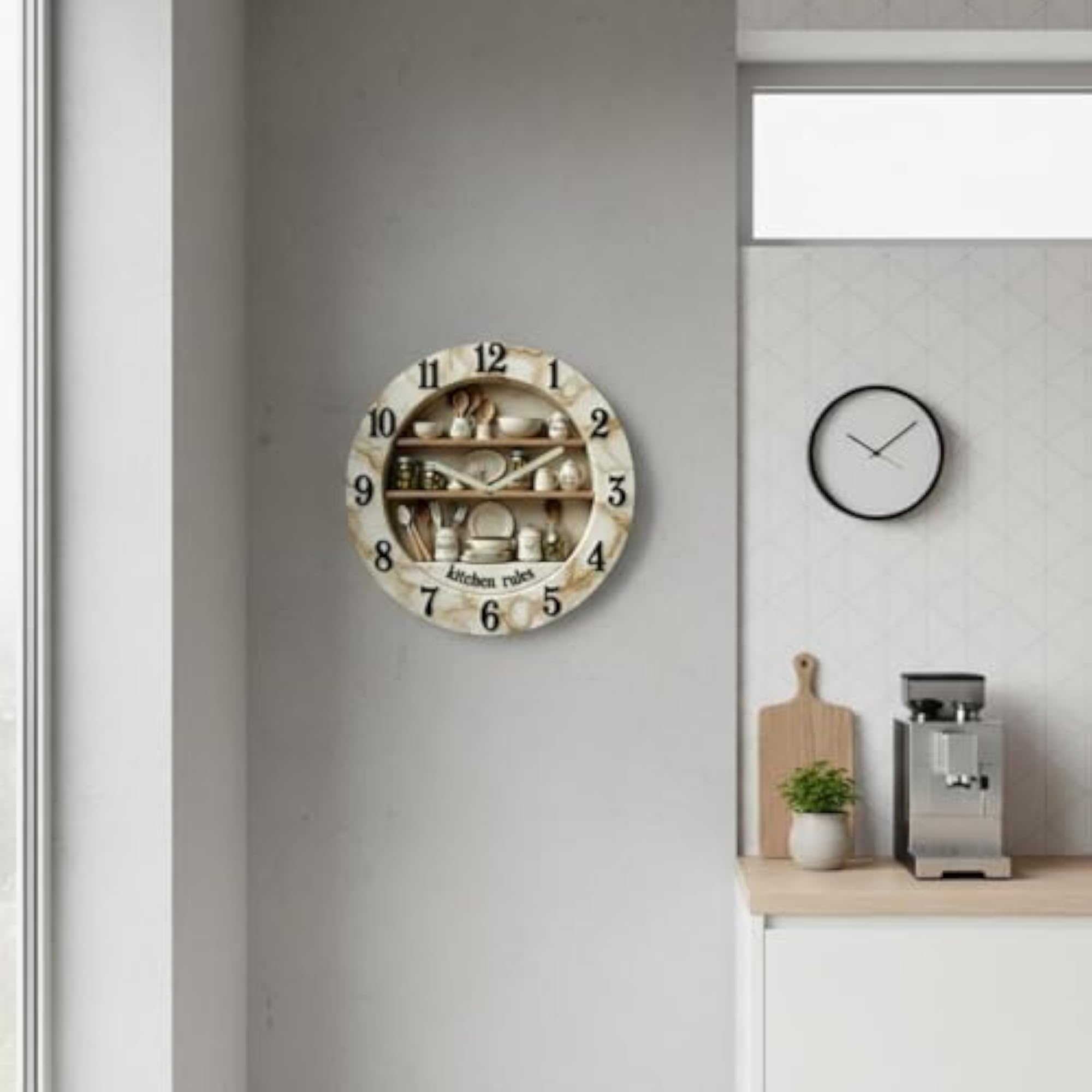 Kitchen Spice Wall Clock Nordic Design Spice Kitchen Clock