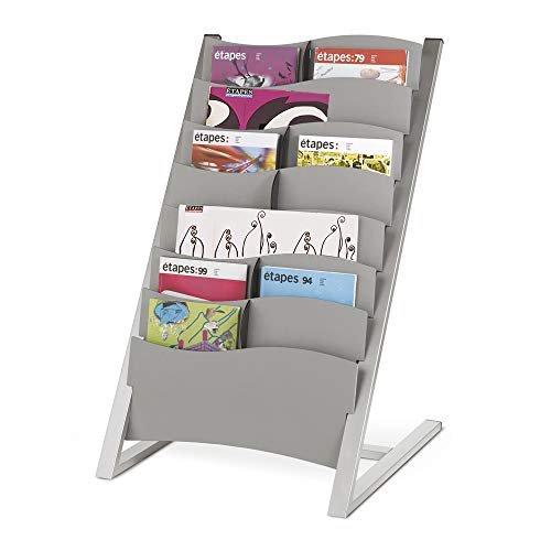 Expositor de 7 casillas color aluminio Fast paperflow