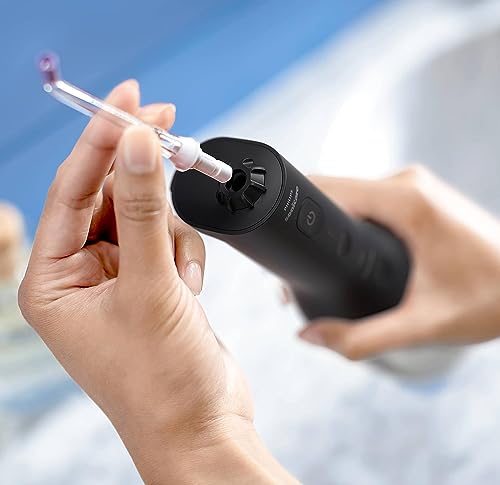 Philips Sonicare kabelloser Power Flosser 3000 Munddusche, Wasser-Flosser für Zähne, Zahnfleisch und Zahnpflege, in schwarz (Modell HX3826/33) – Bild 4
