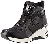 TOM TAILOR Damen 2192611 Sneaker, Black, 38 EU