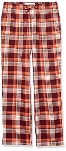 Image of Amazon Essentials Men's 100% Cotton Flannel Sleep Pant, Relaxed Fit Lounge Pants with Elastic Waist and Drawstring