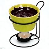Kaxenig Schokoladenfondue Tasse | Keramik Schokofondue Tasse | Fondue Topfe, Für Vorspeise Soße Käse Süßigkeiten Brot Karamell Geburtstag Hochzeit Picknicks