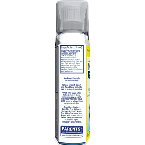 Mucinex 3135268 Fast-Max Cold And Flu & Nightshift Severe Cold And Flu Medicine thumb #8