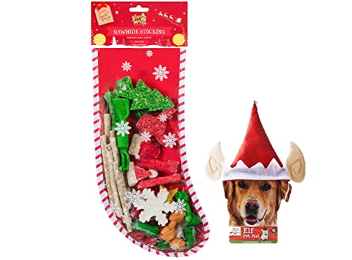 Rawhide Hunde-Kauspielzeug mit Elfenohren und Riemen Cover