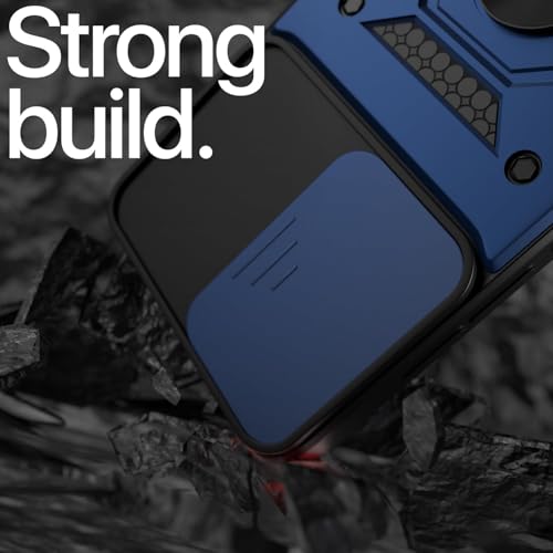 Image of Luxe Back Cover for Oppo K13 Turbo 5G / Oppo K13 Turbo Pro 5G | D10 Tough Armor Case | Sliding Camera Shield | 360 Protection | Kickstand Ring Holder | Military-Grade Bumper Case