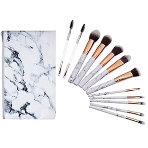 Estuche Brochas Maquillaje Brochas de maquillaje Profesional 12 Pcs Set de Brochas de Maquillaje Brochas de Maquillaje…