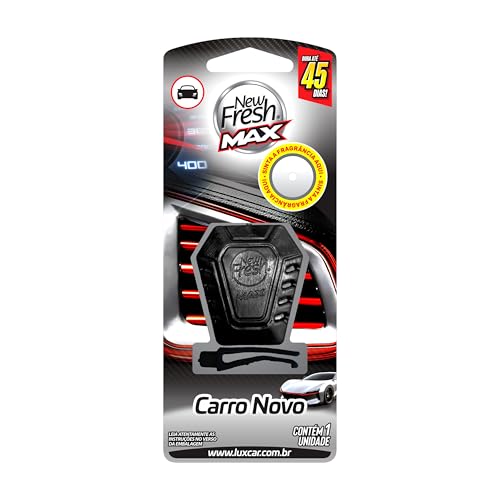 Luxcar New Fresh Max Carro Novo – Aromatizante Automotivo para Saída de Ar