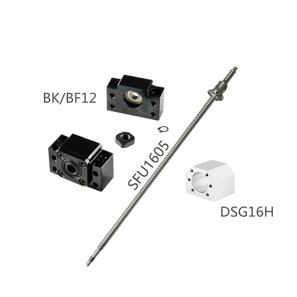 Śruba Kulowa SFU1605 Śruba Kulowa RM 1605 Obrobiona Końcówka Obudowa Nakrętki Kulowej CNC, Do Drukarek 3D Sprzęt Automatyki Przemysłowej(1200mm)