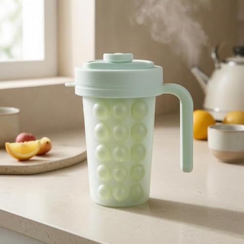 Vaso para hacer hielo portátil, silicona grado alimenticio, 600ml miniatura 3