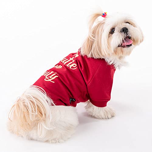 Image of HUFT Cutie on Duty Pet Sweatshirt - Maroon