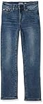 Amazon Essentials Boys' Stretch Slim-Fit Jeans, Light Wash, 9 Years Slim