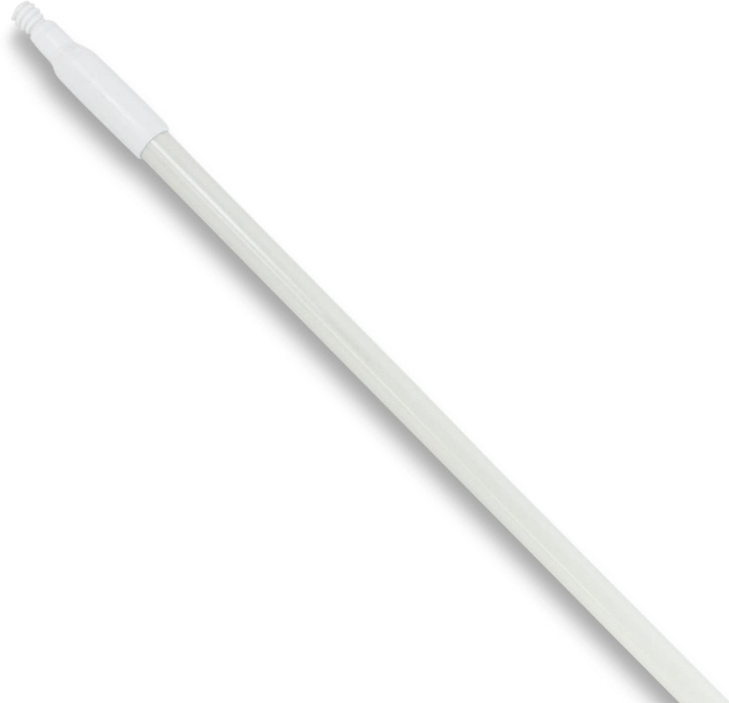 SPARTA 41226EC02 Fiberglass Broom Handle, Mop Handle, Replacement Handle With Acme Threaded Tip For Commercial Cleaning, 72 Inches, White, (Pack of 12)