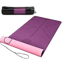 Algopix Similar Product 1 - DAWAY Wide Thick TPE Yoga Mat  Y8 Eco