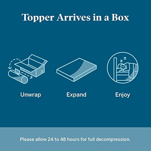 LUCID 5 cm Bamboo Charcoal Memory Foam Mattress Topper - Activated Charcoal - Breathable Mattress Topper, European Single (90 x 200 cm)