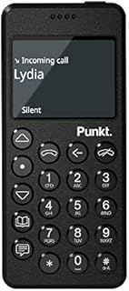 Punkt. MP02 New Generation, 4G LTE Minimalist Mobile Phone, Unlocked, Nano-SIM, Wi-Fi Hotspot, 2GB RAM+16GB Storage, 1280 mAh Battery, Multiband – Black