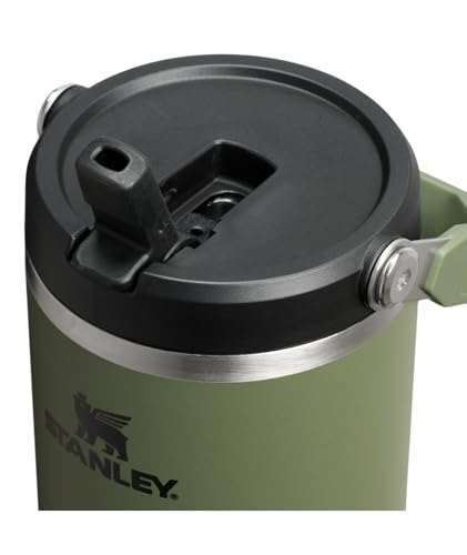 Image of STANLEY IceFlow 2.0 Flip Straw Tumbler with Handle 40 oz | Twist On Lid and Flip Up Straw | Leakproof Water Bottle | Insulated Stainless Steel | BPA-Free | Dried Pine