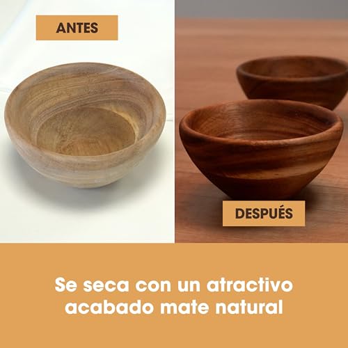 Miniatura 4 de Aceite De Tung Puro De Furniture Clinic 500 Ml Nutre, Protege Y Mejora La Belleza De Todos Los Artículos De Madera Aceite 100 Natural, Apto Para Alimentos, Para Madera De Interior Y Exterior