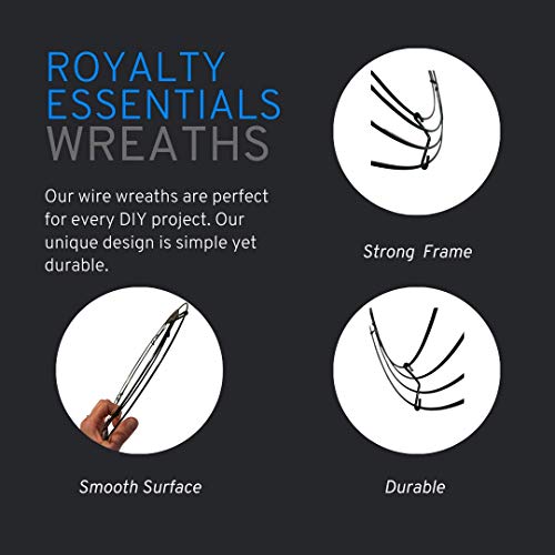 Royalty Essentials 16 Inch Metal Wire Wreath Wire Frame Form Hanger Green 16 Inch Pack Of 10 #TOP3