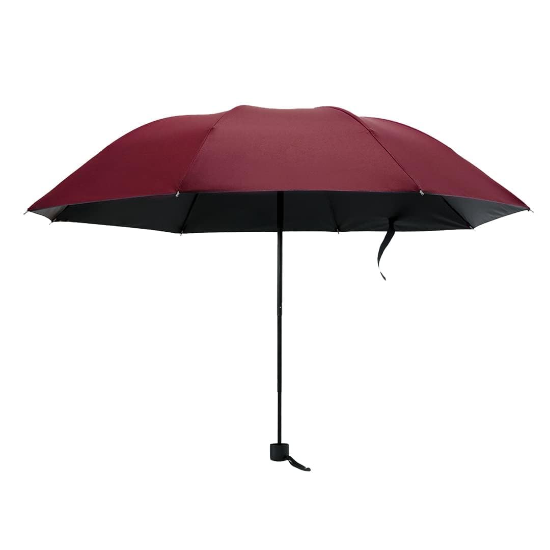 Kuber Industries 3 Fold Manual Umbrella | Windproof, Sunproof & Rainproof | with Polyester Canopy, Sturdy Steel Shaft & Wrist Straps | Easy to Hold & Carry | Umbrella for Women, Men & Kids |Red (B0CWVH7D7Y) Amazon Price History, Amazon Price Tracker