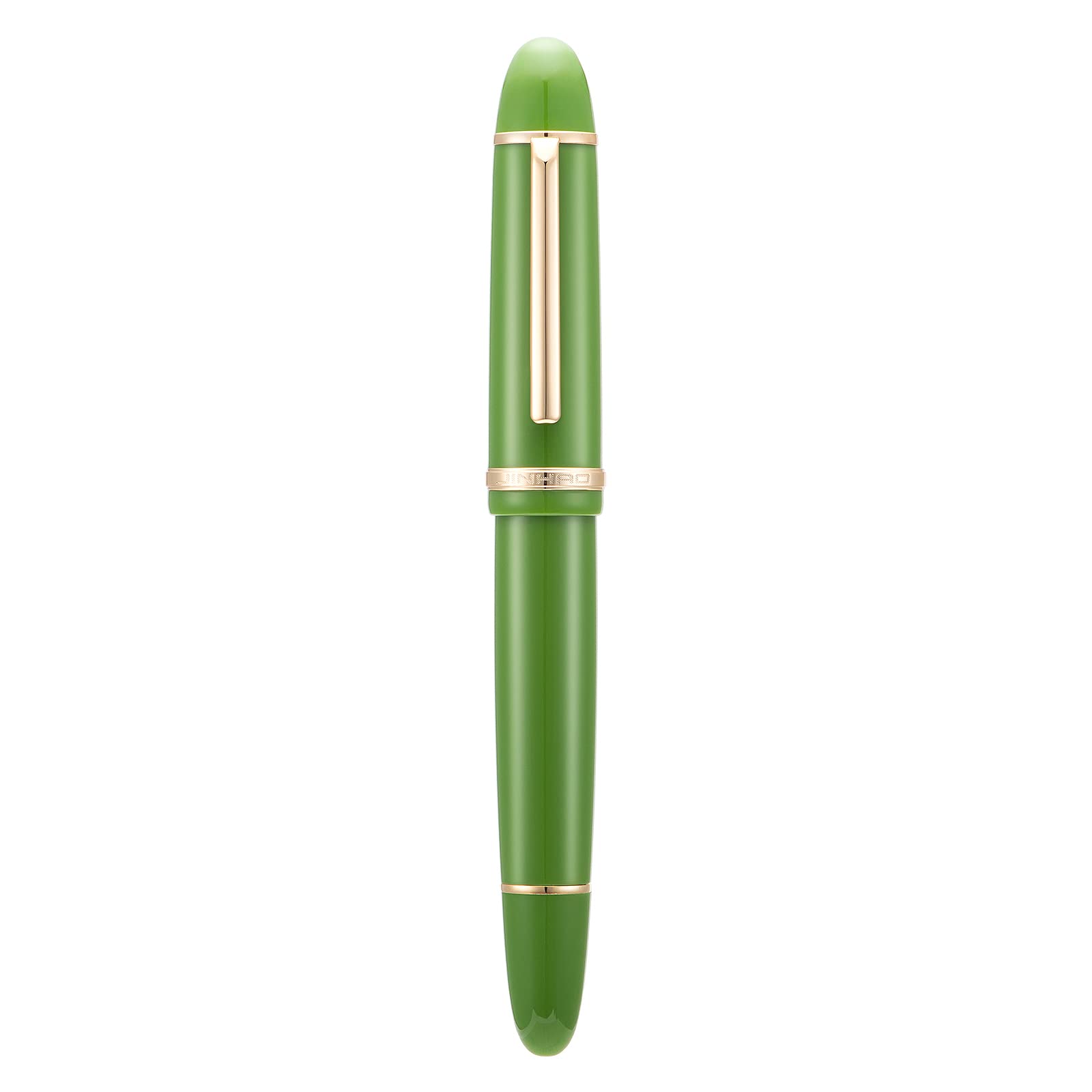 Jinhao X159 Fine Nib Fountain Pen, Light Green with Golden Clip Acrylic Big Size Writing Pen