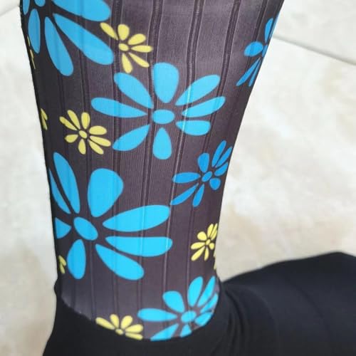 Cycling Socks Aero Striped Cycling Socks Non-Slip Seamless Silicone Running Sports Road Cycling Socks 1Pc4