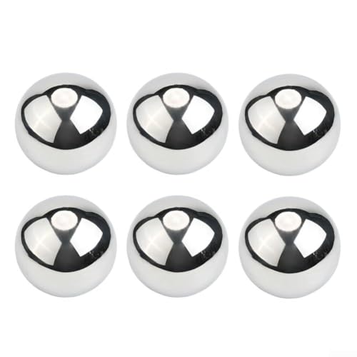 Bolas flotantes de acero inoxidable con acabado de espejo para jardín al aire libre para decoración de esferas metálicas huecas reflectantes para estanques y fuentes (51 mm)